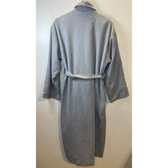 Pottery Barn Plush Gray Robe Monogrammed Unisex Size Medium Soft Bathrobe - Picture 5 of 6